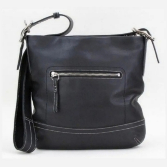 Coach 1415 Soho Slim Y2K Black Leather Hobo Fringe Tasseled Shoulder Bag - Picture 1 of 13